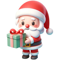 3D Santa Claus Christmas Elements