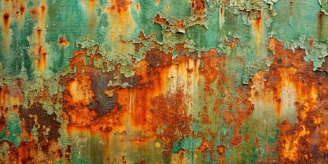 The Abstract Tapestry of Time, Woven With Layers of Rust and Decay