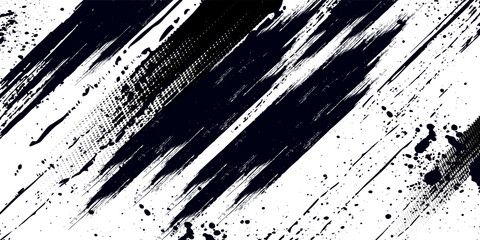 Abstract halftone grid background pattern. Black and white illustration.