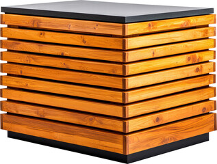 Modern wooden coffee table with sleek design