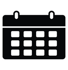 Calendar icon. Calendar planner icon. Business plan schedule. Vector illustrator.