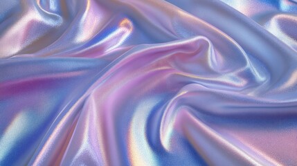 Obraz premium Silky smooth material with a luminous holographic pastel finish