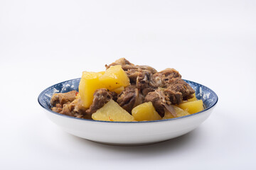 Braised duck with potatoes