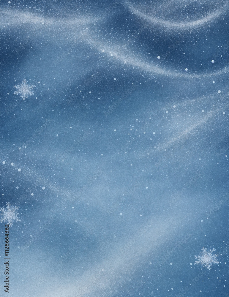 Wall mural sky with stars and clouds - abstract dark blue background - generative ai