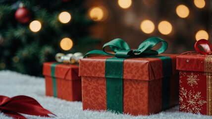 christmas tree with gifts