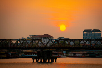 Bridge at sunset