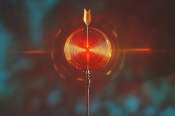 Target with a dart at the heart of the business goal. Generative Ai