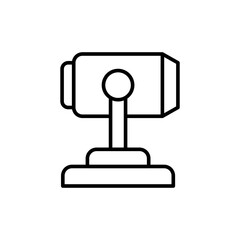 Concrete mixer outline icons, minimalist vector illustration ,simple transparent graphic element .Isolated on white background