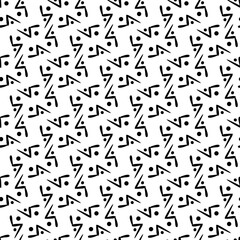 Abstract black and white repeating background