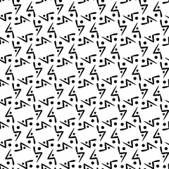 Abstract black and white repeating background