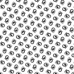 Abstract black and white repeating background