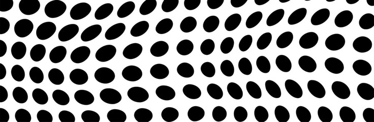 Abstract halftone wave dotted background. Halftone grunge pattern with square. Vector halftone modern pop art twisted texture for poster, cover, business card, postcard, art label layout, sticker.