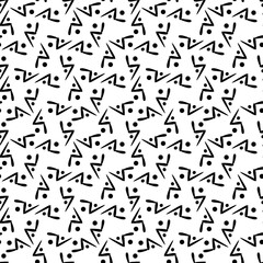 Abstract black and white repeating background
