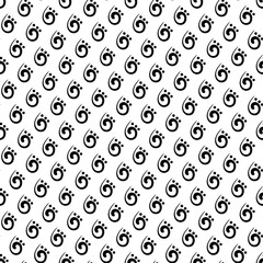 Abstract black and white repeating background