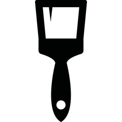 Fototapeta premium Simple vector icon wall paint brush 