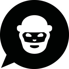 Simple vector icon thief
