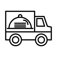 Catering Truck line icon