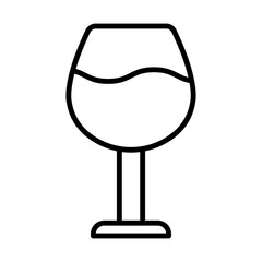 Wine Glass line icon
