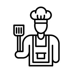 Barbecue Catering line icon