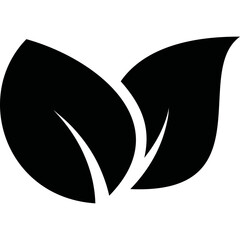 Obraz premium Simple vector icon leaf 