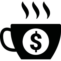 Simple vector icon tea cup
