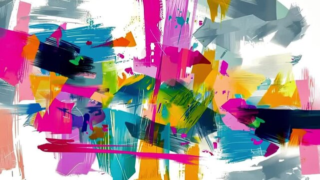 abstract colorful brushstrokes graffiti background
