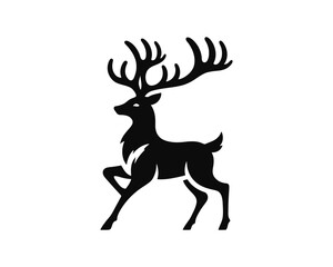 Fototapeta premium deer silhouette vector