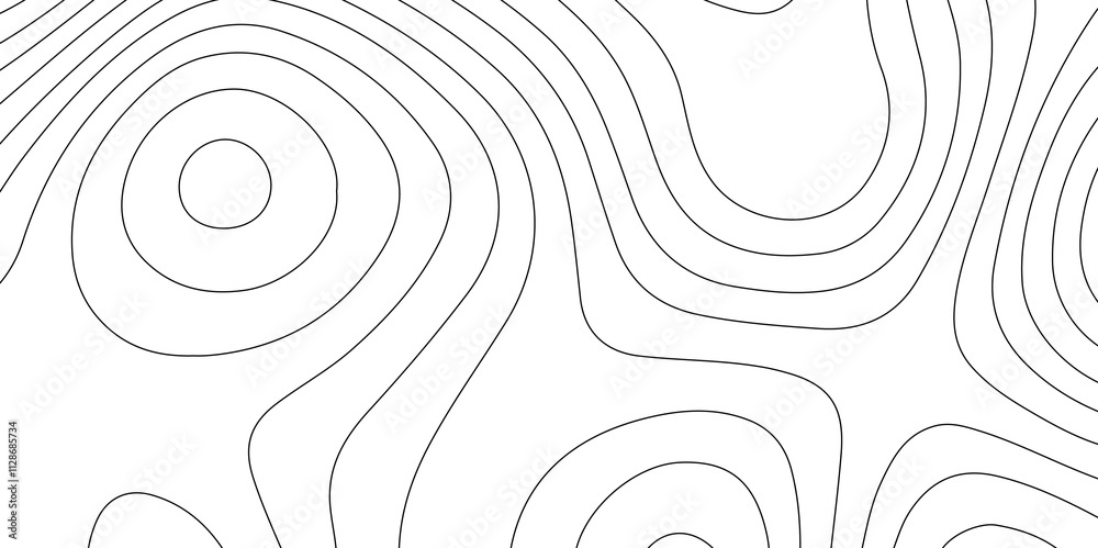 Poster abstract design with seamless pattern with lines topographic map. geographic mountain relief. retro 