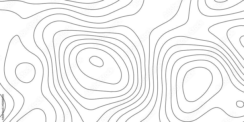 Poster abstract design with seamless pattern with lines topographic map. geographic mountain relief. retro 