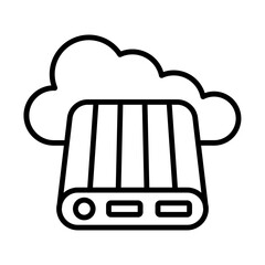 Data Stream line icon