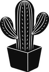 cactus silhouette vector illustration