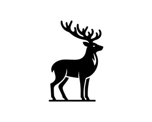 deer silhouette vector illustration