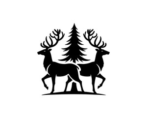 christmas reindeer illustration