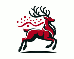 christmas reindeer vector