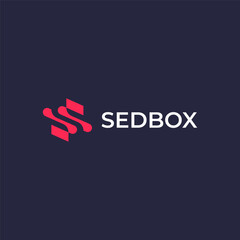 Abstract letter S logo design concept for brand