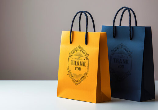 Shopping Bags Mockup Template