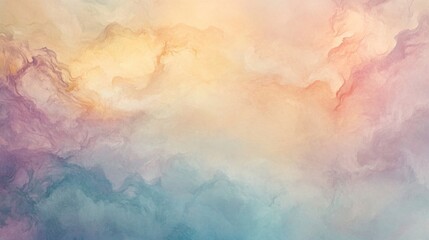 Abstract Pastel Cloud Swirl Art Background