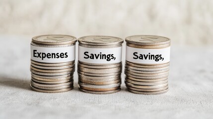 Cost Saving Estimation and Comparison Success Strategies for Personal Finance Home Infographic Informative Visualizing Savings and Expenses