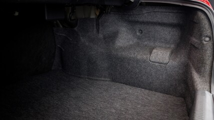 Carpet inside of a car trunk