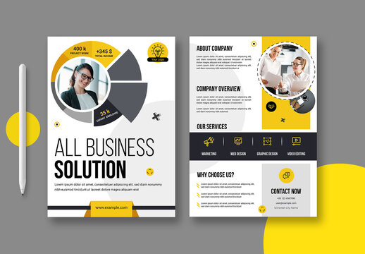 All Business Solution Flyer Template