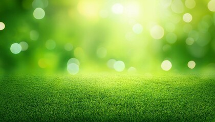 Obraz premium abstract green bokeh background with sunlight