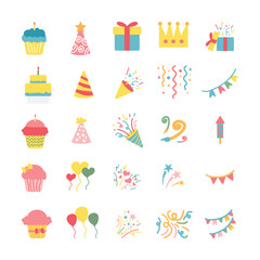 set of celebration design element 