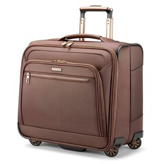 old suitcase isolated on white