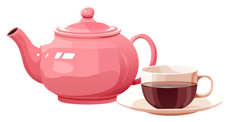 PNG Teapot cup mug refreshment.