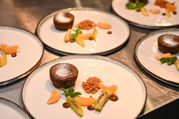 moelleux au chocolat fruits sucre