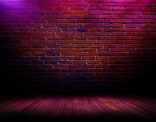 Brick wall, background, neon light