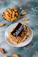 Homemade russian layered honey cake.