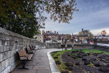 Fototapeta premium Architecture of the York city at dawn. United Kingdom