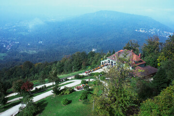 A top view of a mountain in France