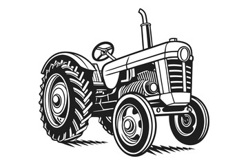 Vintage Tractor Roots of Farming vector